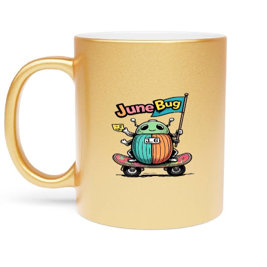 Bug Race Insect Racing Theme Metallic Mugs