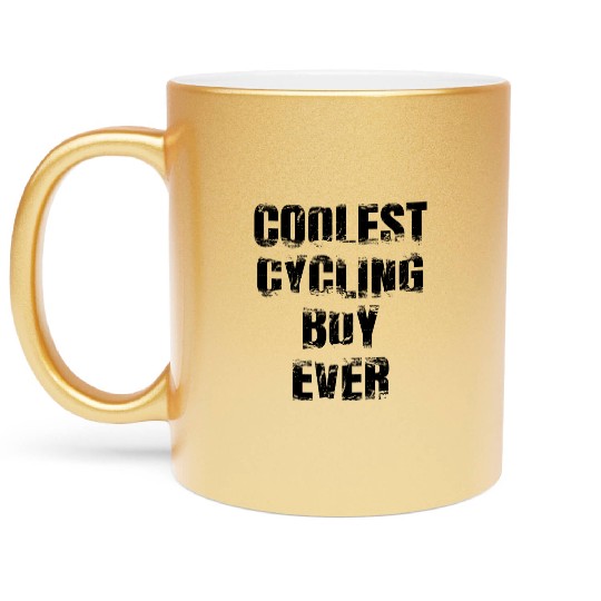 Cycling Kid Metallic Mugs