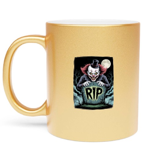 Halloween Horror Scary Thriller Trick Or Treat Metallic Mugs