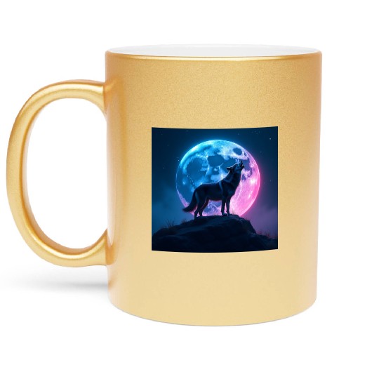 Howl of the Neon Moon Metallic Mugs