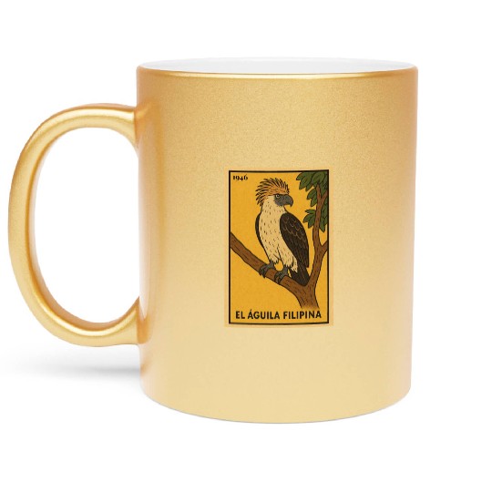 EL ÁGUILA FILIPINA - THE PHILIPPINE EAGLE Metallic Mugs