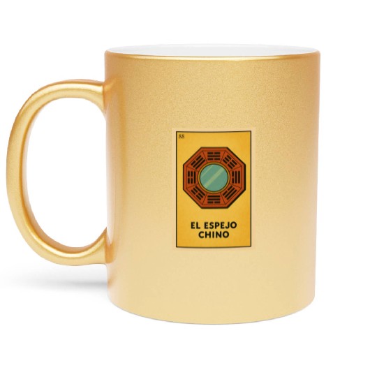 EL ESPEJO CHINO - THE CHINESE MIRROR - LA LOTERÍA Metallic Mugs