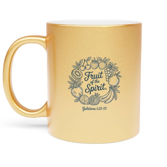 Fruit of the Spirit Christian Summer Metallic Mugs