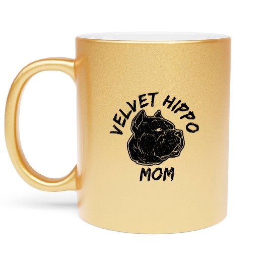 Velvet Hippo Mom – Bully Dog Lovers Metallic Mugs