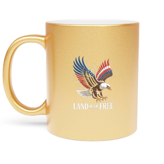 Land of the Free Metallic Mugs