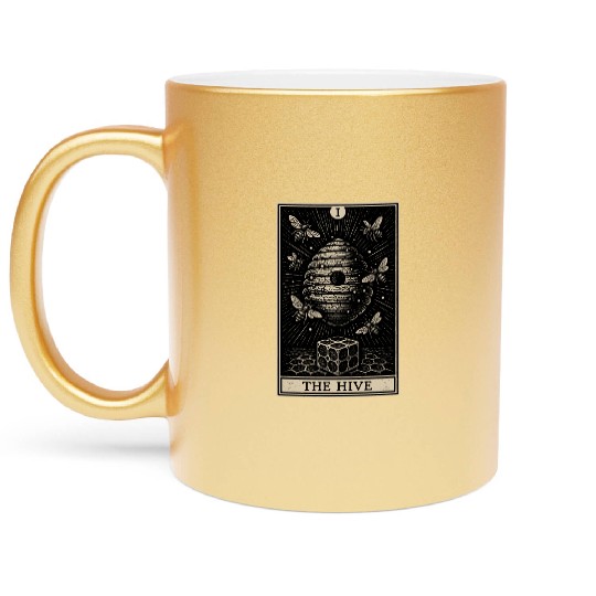 Mystic Bee Tarot – The Hive Card Metallic Mugs