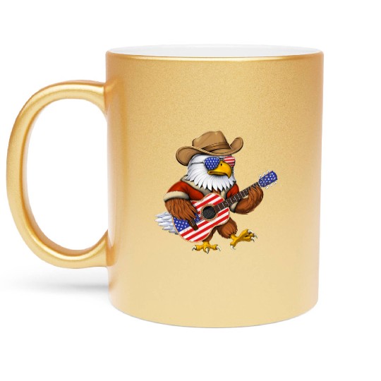 American Bald Eagle Metallic Mugs