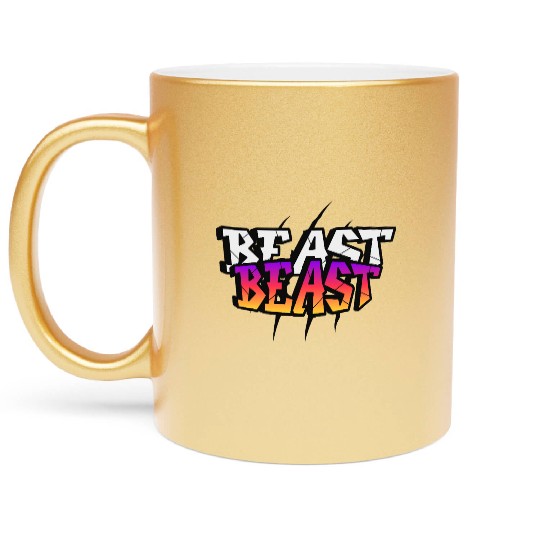 BEAST Mood Activated – Fierce Gradient Streetwear Metallic Mugs