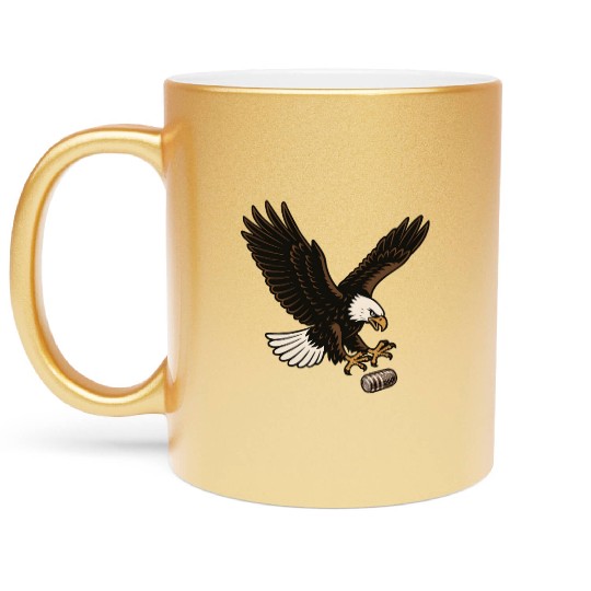Cool American Eagle Patriotic Spirit Cotton Metallic Mugs