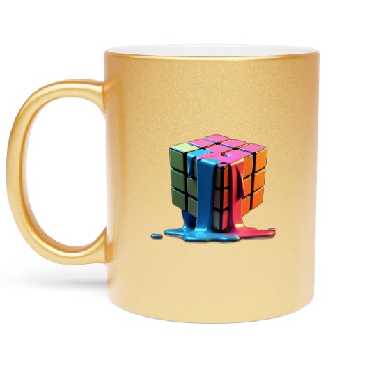 Rubiks Cube Metallic Mugs