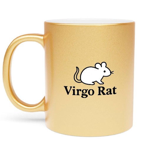 Virgo Rat Metallic Mugs