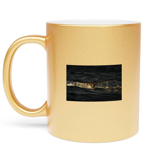 Humpback Whale Tail Metallic Mugs