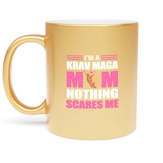 Krav Maga Mom Israel Martial Arts Metallic Mugs