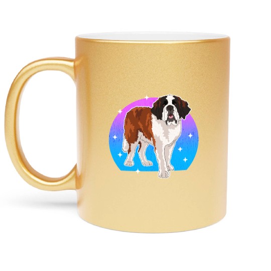 Saint Bernard Dog Owner St. Bernards Metallic Mugs