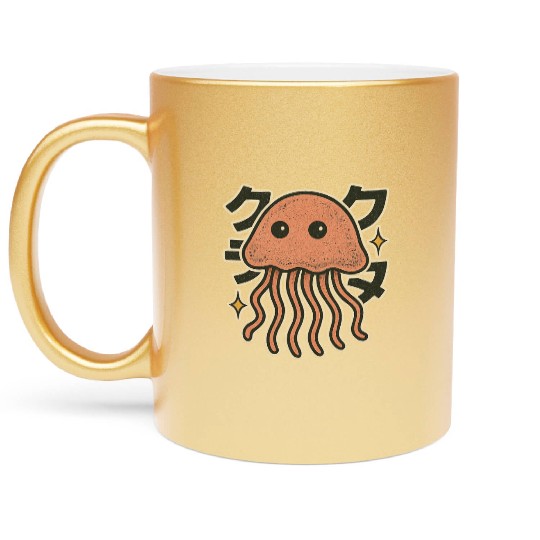 Kawaii Jellyfish Japanese Metallic Mugs
