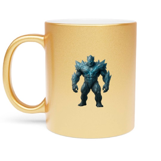 Crystal Golem hyper-realistic Metallic Mugs
