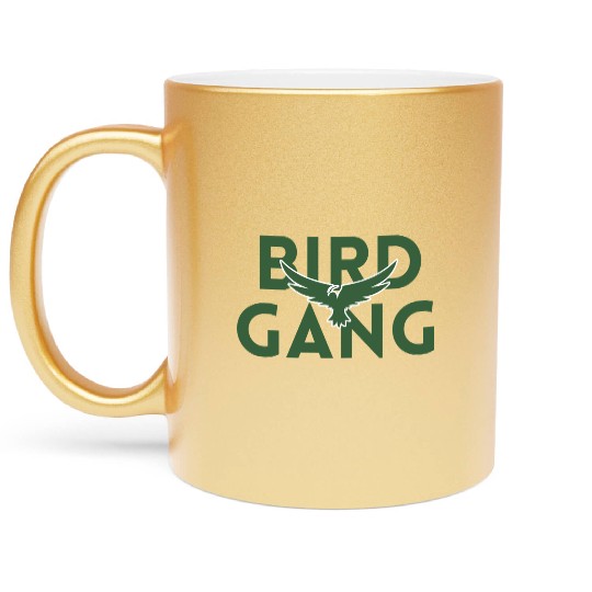 Bird Gang Bold Logo Design Metallic Mugs
