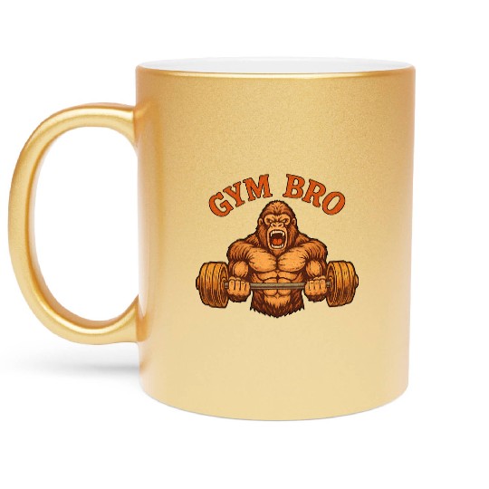 Gym Bro Metallic Mugs