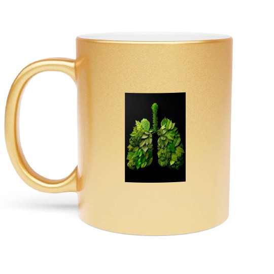 Green Lungs of Nature Metallic Mugs