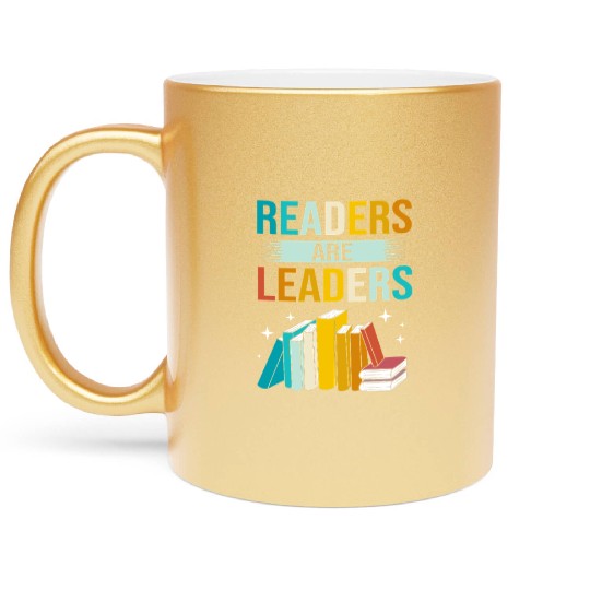 Reading Teacher Library Book Read Metallic Mugs