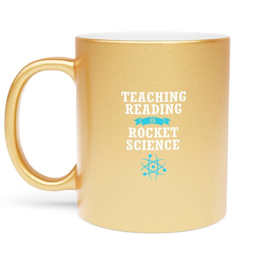 Reading Teacher Librarian Book Metallic Mugs