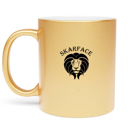 Scarface the Lion – The Battle-Hardened King Metallic Mugs