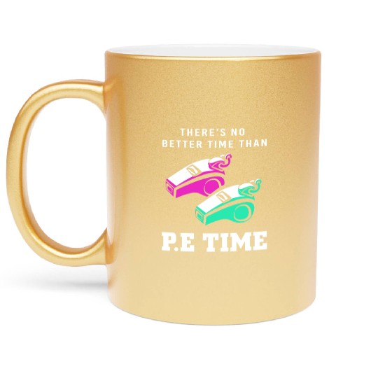 Physical Education Teacher Sports Teaching Metallic Mugs