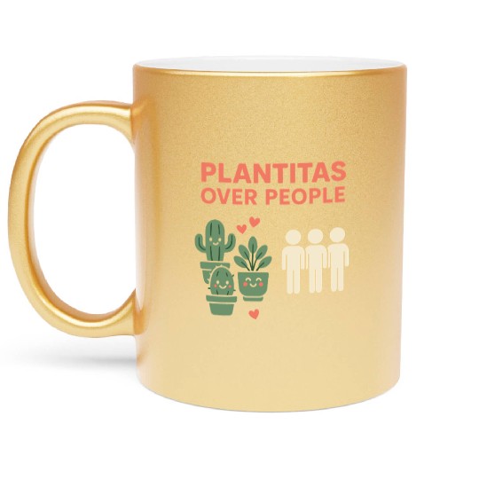 Plantita Latina Plant Mom Plantita Life Hispanic Metallic Mugs