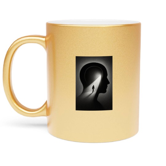 Inner Horizon – the journey within yourself Metallic Mugs