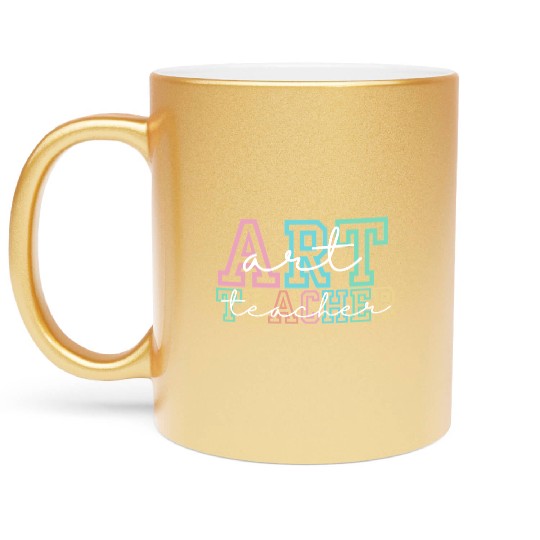 Art Teacher Metallic Mugs, Teacher Definition Metallic Mugs, Art T