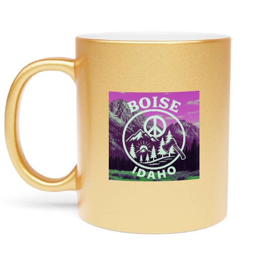 Boise, Idaho (P) Metallic Mugs