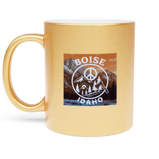 Boise, Idaho (O) Metallic Mugs