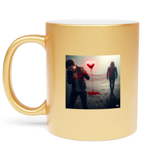 The Bleeding Heart Metallic Mugs