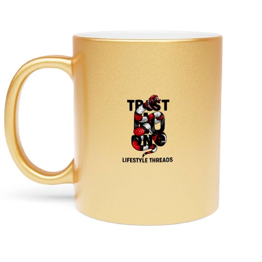 Trust No One Snake Graphic Metallic Mugs – Lifestyle Thr