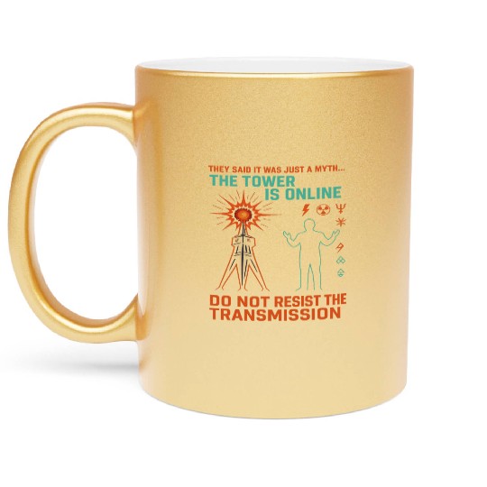 Signal 1 – Do Not Resist the Transmission Metallic Mugs