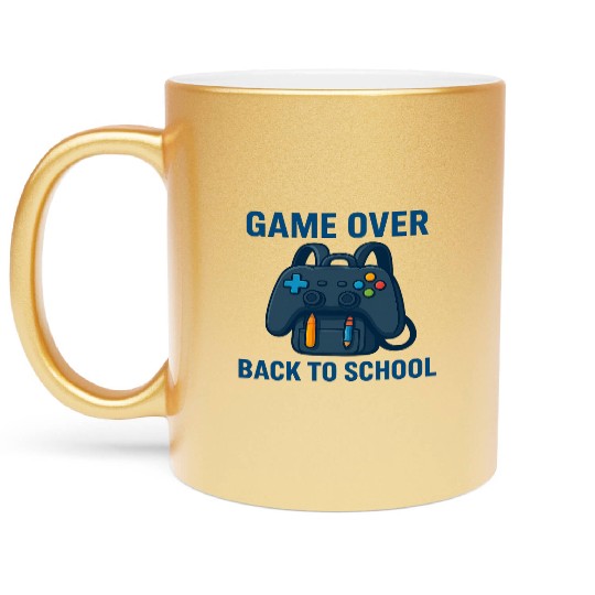 Game Over Retro Backpack Design Metallic Mugs