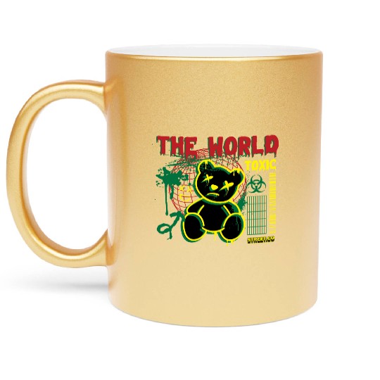 Toxic World Kawaii Bear Artwear Metallic Mugs