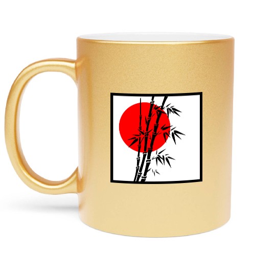 Japanese Bamboo Serenity Metallic Mugs