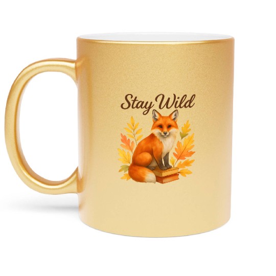 Stay Wild – Autumn Fox Metallic Mugs