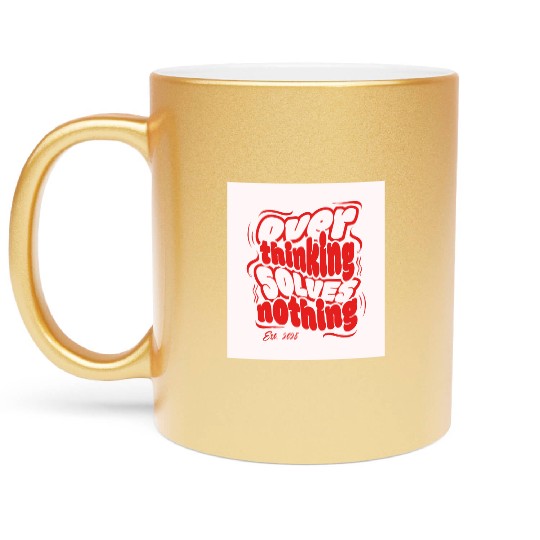 Positive Affirmation Illustration Metallic Mugs