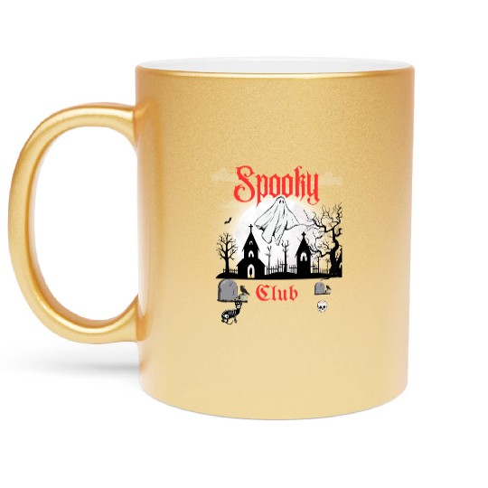Spooky Club – Gothic Graveyard V Metallic Mugs