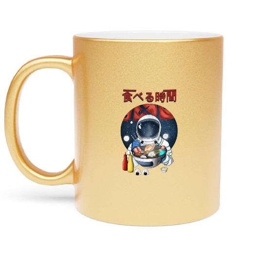 Astronaut Ramen Metallic Mugs