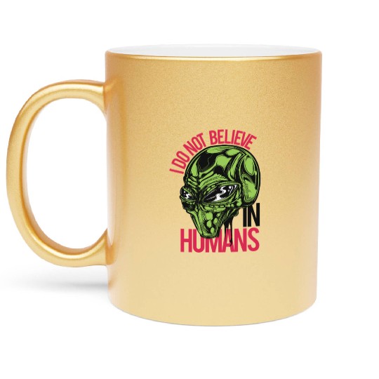 Alien Skull with Mind Control Metallic Mugs