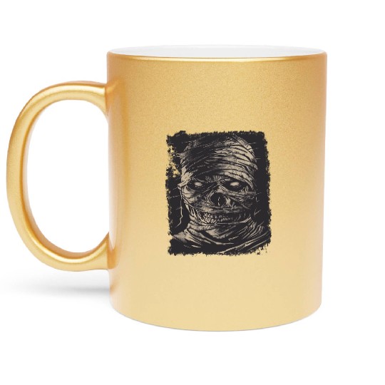 Halloween Scary Mummy  Metallic Mugs