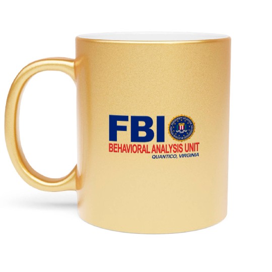 Criminal Minds BAU FBI Metallic Mugs