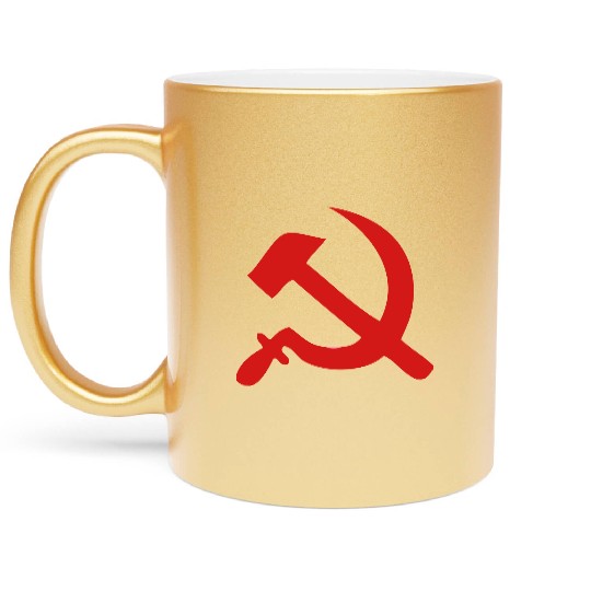 hammer and sickle Metallic Mugs