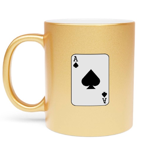 ace of spades Metallic Mugs