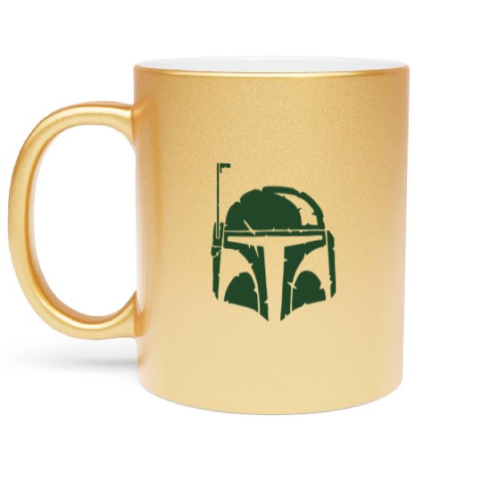 Boba Fett Helmet Worn Metallic Mugs