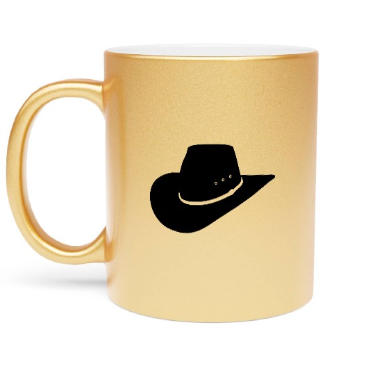 cowboy hat Metallic Mugs