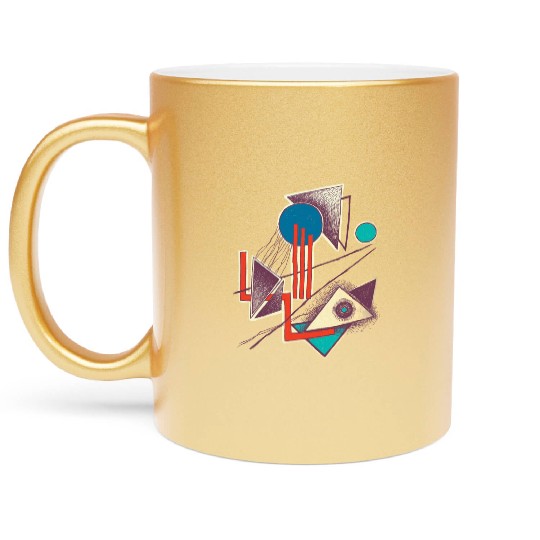 Abstract Feeling of Eternity Metallic Mugs